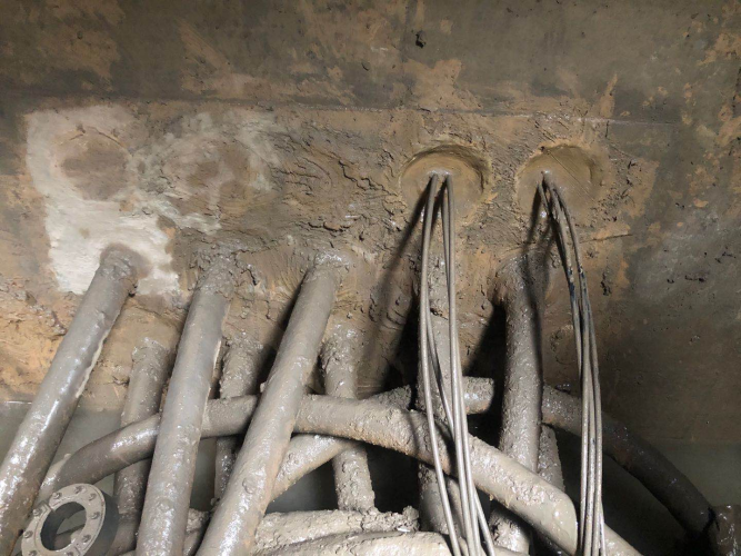 Cable seal in Ningbo Dahe 110kv main substation project Cable seal in Ningbo Dahe 110kv main substation project